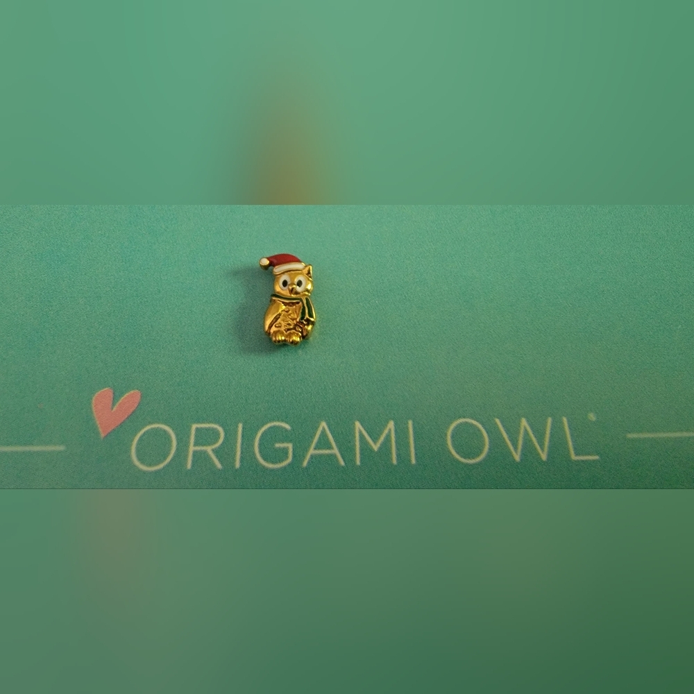 Origami Owl Christmas Owl charm